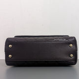 Coco Handle Small | 22K Dark Brown Caviar Light Gold Hardware