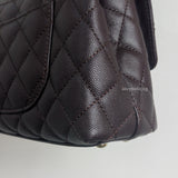 Coco Handle Small | 22K Dark Brown Caviar Light Gold Hardware