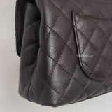 Coco Handle Small | 22K Dark Brown Caviar Light Gold Hardware