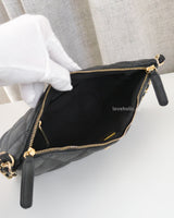 Chanel Hobo 24P Small | Black Caviar Gold Hardware-details