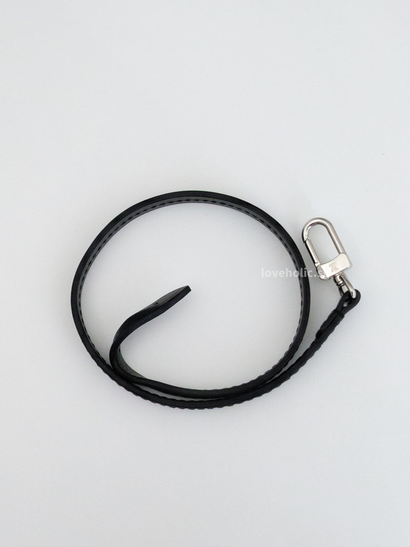LOUIS VUITTONストラップ LV X TM Murakami Pochette | Black Leather Silver Hardware – loveholic