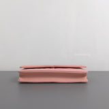 Wallet On Chain Filigree | Sakura Pink Caviar Brushed Gold Hardware