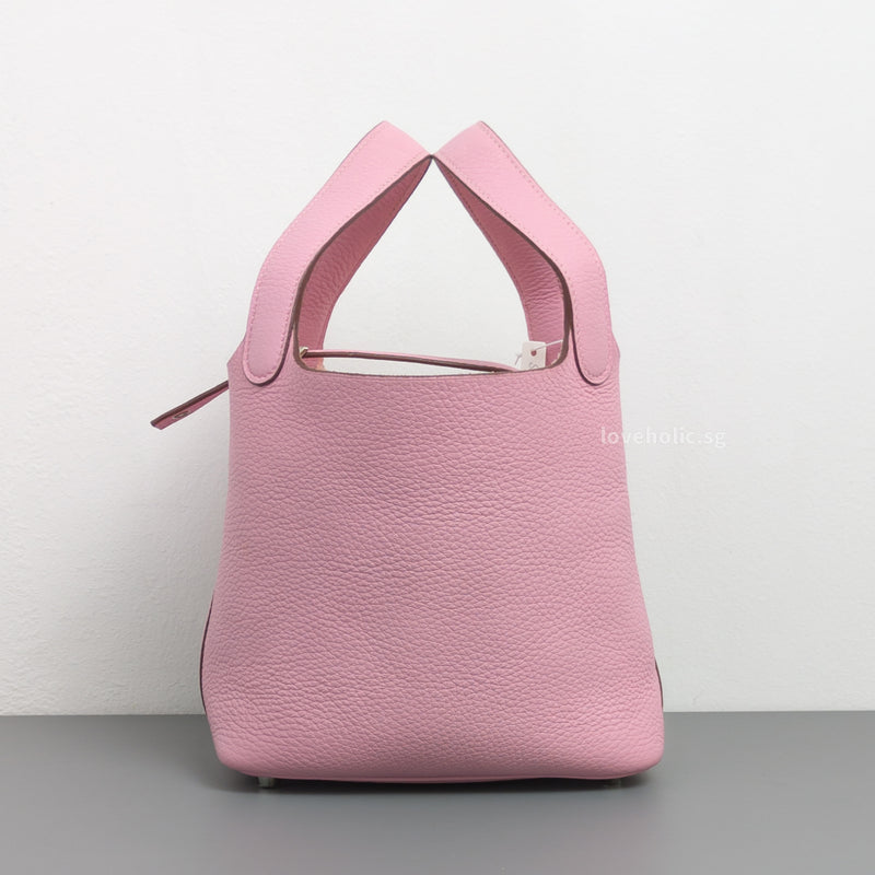 Picotin Lock 18 Mauve Sylvestre X9 Taurillon Clemence Palladium Hardware