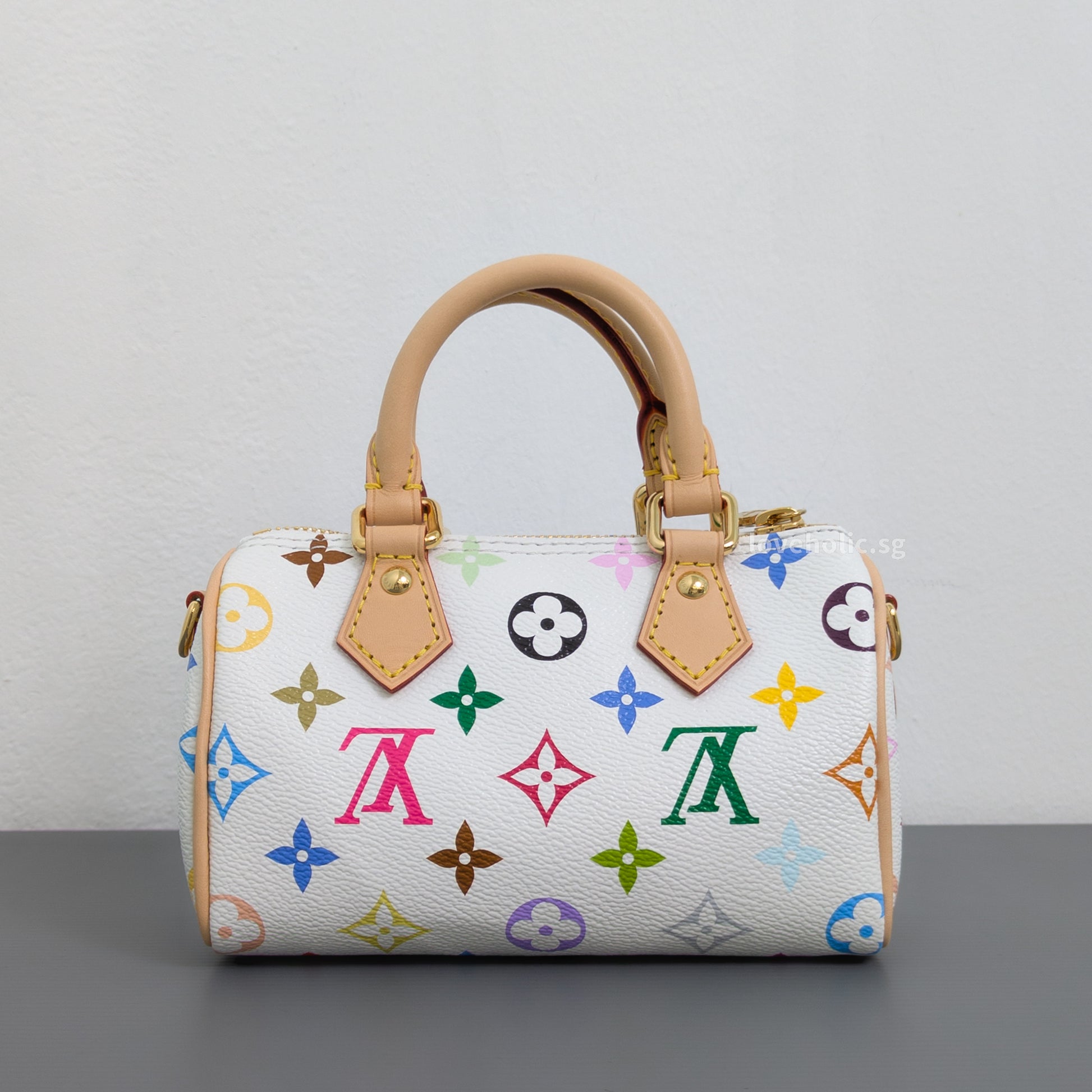 Louis Vuitton Speedy x TM Nano Speedy Canvas Light Gold Hardware-back