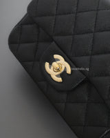 Classic Flap Mini Square | 17B Black Caviar Gold Hardware