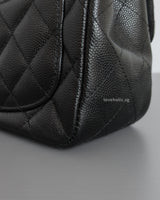 Classic Flap Mini Square | 17B Black Caviar Gold Hardware