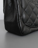 Classic Flap Mini Square | 17B Black Caviar Gold Hardware