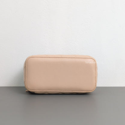 Vanity Bag with Chain Beige Caviar Light Gold Hardware