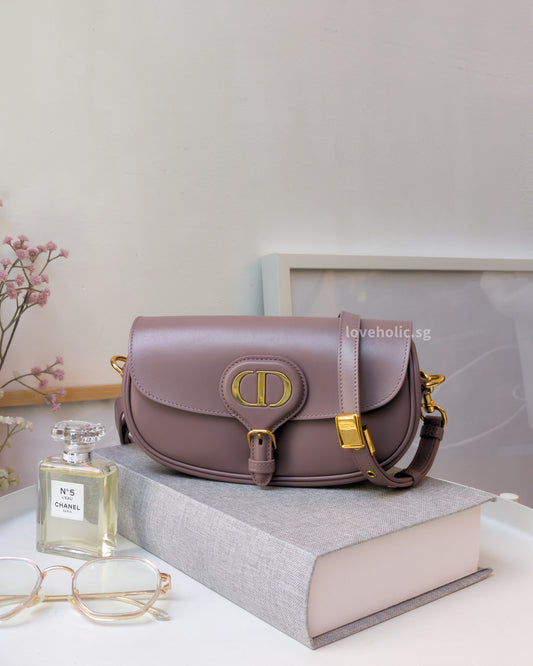 Dior Bobby East-West Peony Pink Calfskin Gold Hardware-front
