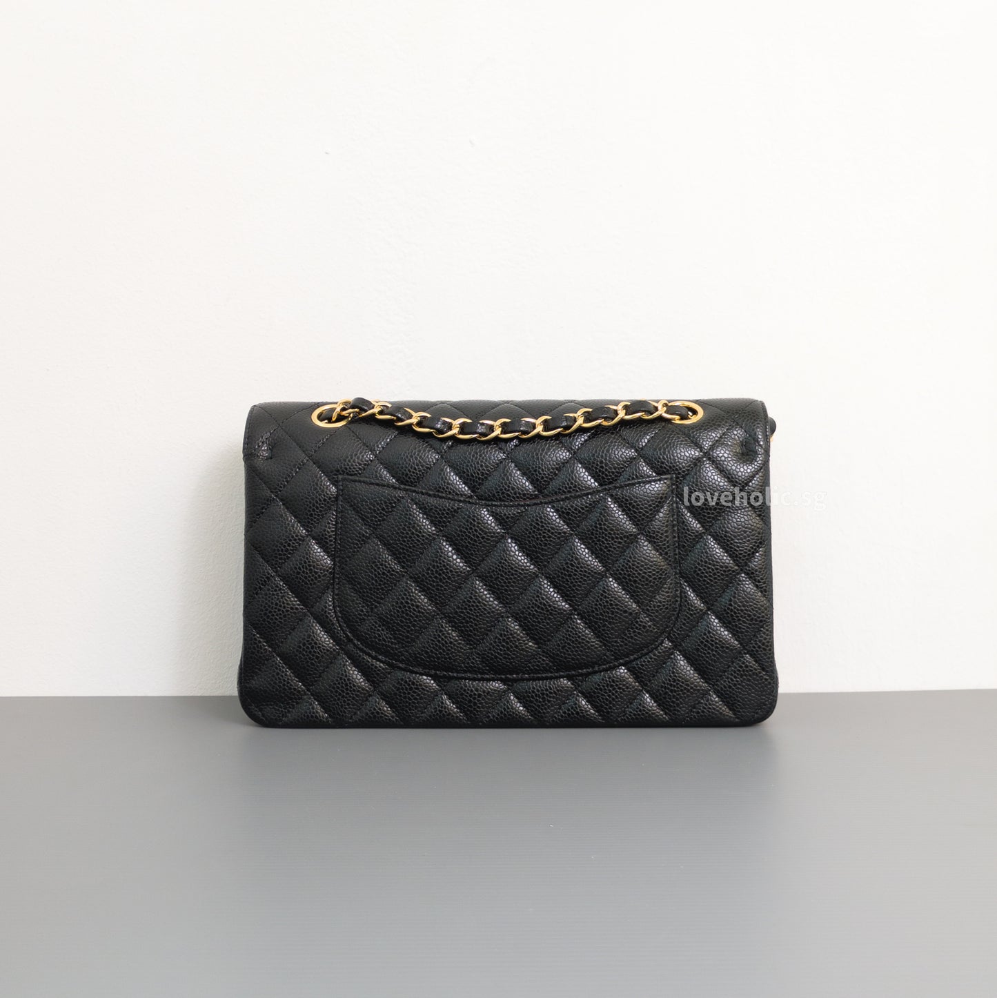 Chanel Classic Flap Medium | Black Caviar Gold Hardware-back