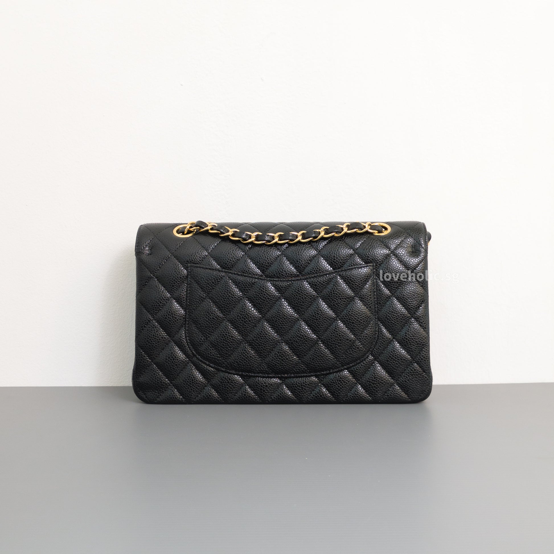Chanel Classic Flap Medium | Black Caviar Gold Hardware-back
