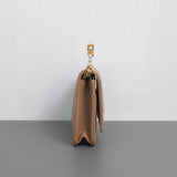 Chanel Top Handle Wallet On Chain 23B Dark Beige  Lambskin Gold Hardware-side