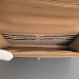 Chanel Top Handle Wallet On Chain 23B Dark Beige  Lambskin Gold Hardware-details