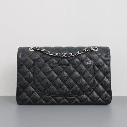 Chanel Classic Flap Medium | Black Caviar Silver Hardware-back