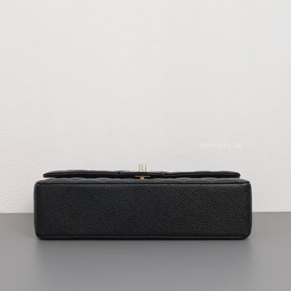 Chanel Classic Flap Medium | Black Caviar Silver Hardware-details