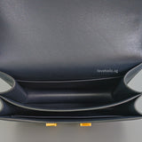 Hermes Constance 18 Mini | 76 Indigo Blue Epsom Gold Hardware-details