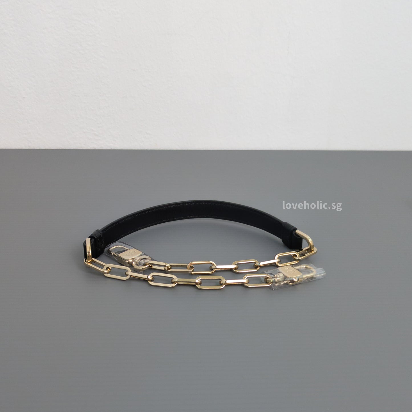 Dior Lady D-Joy Small | Black Lambskin Light Gold Hardware-details