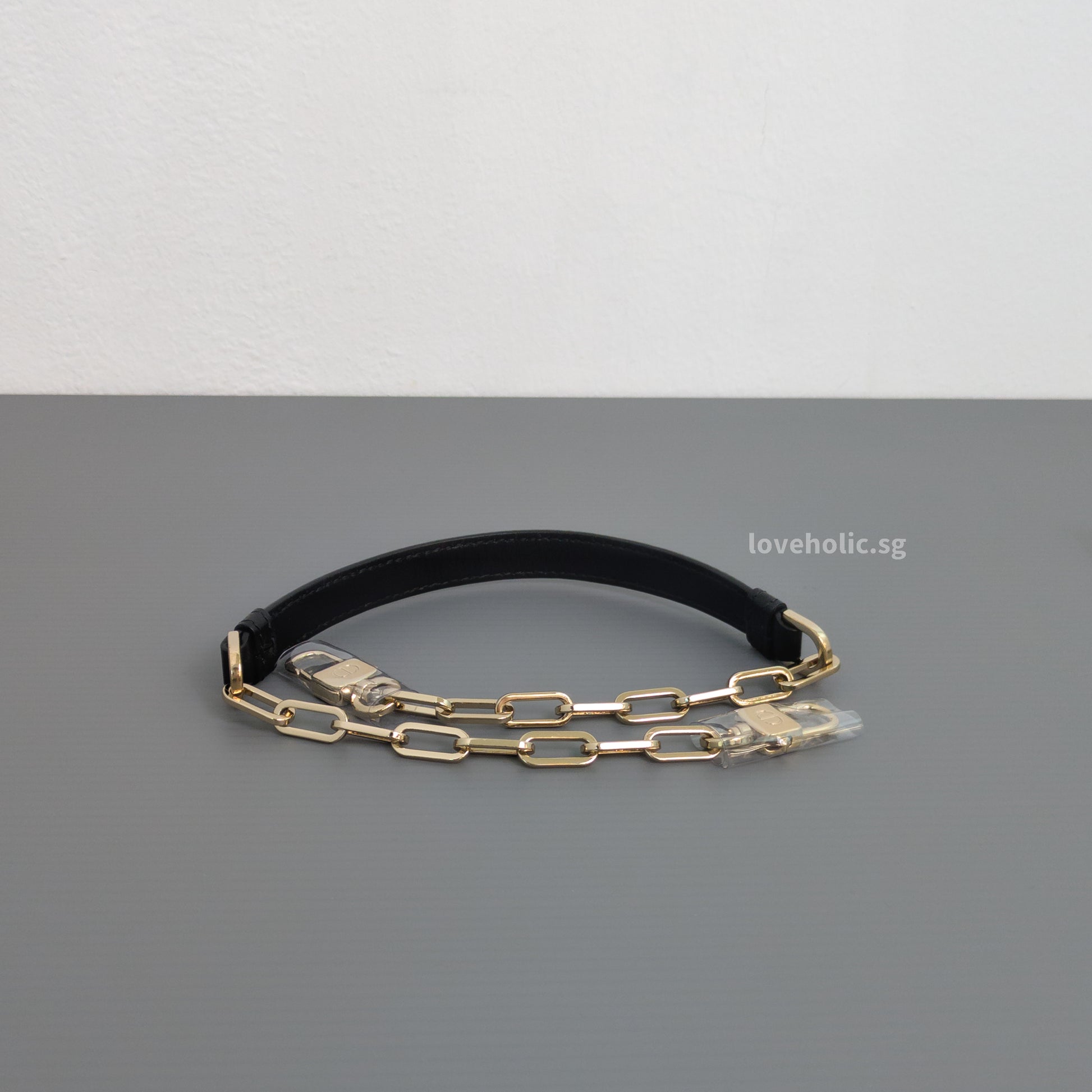Dior Lady D-Joy Small | Black Lambskin Light Gold Hardware-details