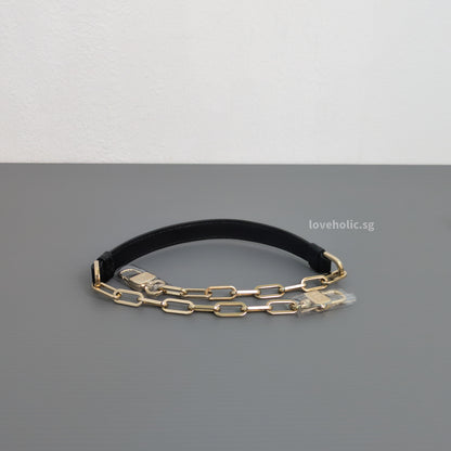 Dior Lady D-Joy Small | Black Lambskin Light Gold Hardware-details