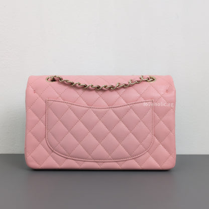 Classic Flap Small | 22C Sakura Pink Caviar Light Gold Hardware