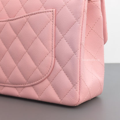 Classic Flap Small | 22C Sakura Pink Caviar Light Gold Hardware