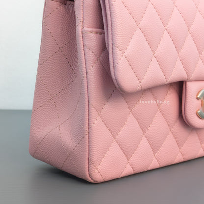 Classic Flap Small | 22C Sakura Pink Caviar Light Gold Hardware