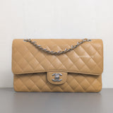 Vintage Classic Flap Medium | Dark Beige Caviar Silver Hardware