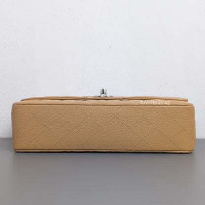 Vintage Classic Flap Medium | Dark Beige Caviar Silver Hardware