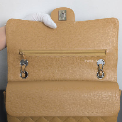 Vintage Classic Flap Medium | Dark Beige Caviar Silver Hardware