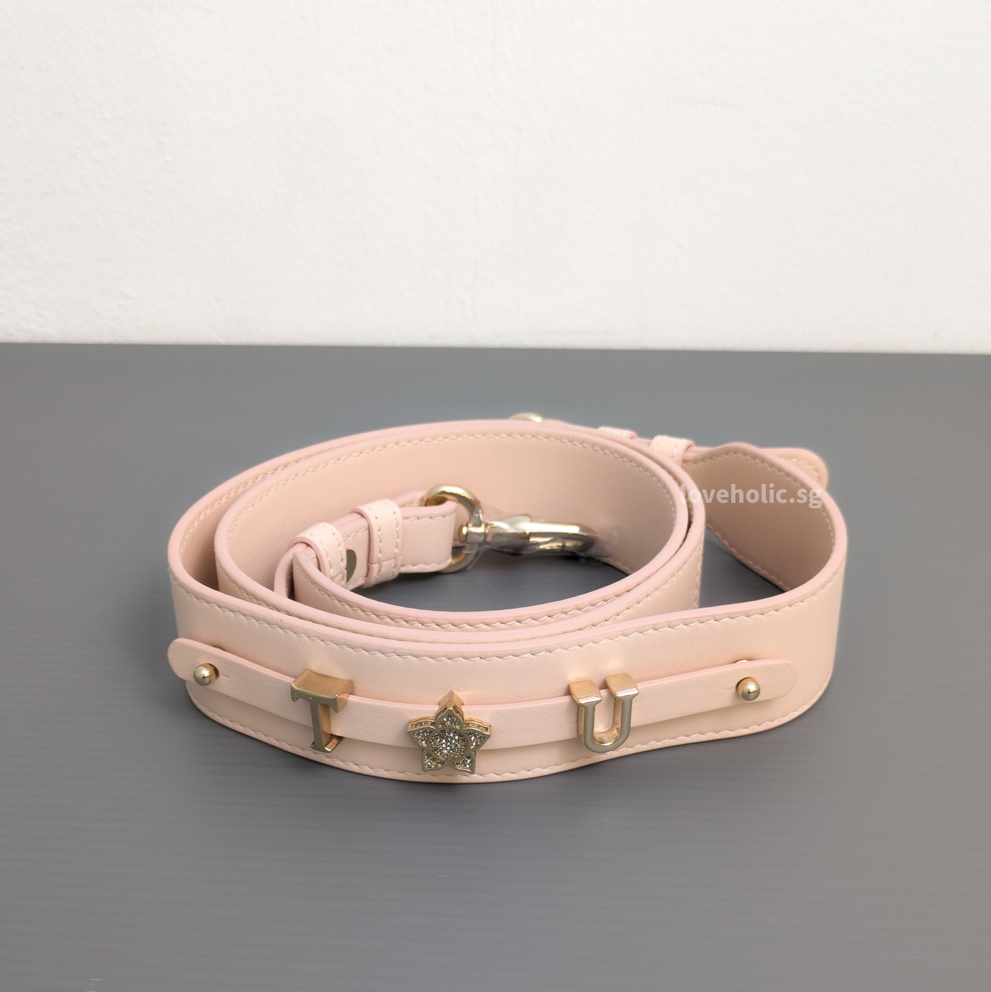 Dior My ABC Lady Dior Small | Powder Pink Lambskin Light Gold Hardware-details