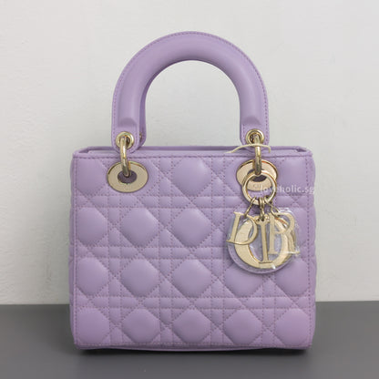 My ABC Lady Dior Small | Lilac/ Light Purple Lambskin Light Gold Hardware