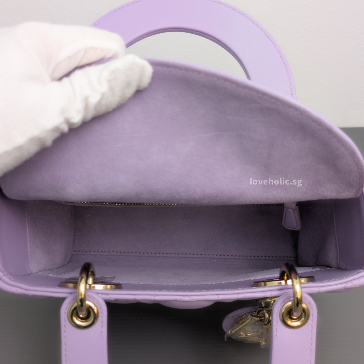 My ABC Lady Dior Small | Lilac/ Light Purple Lambskin Light Gold Hardware
