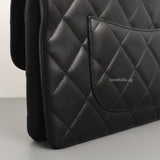 Chanel Trendy CC Flap Bag | Black Lambskin Light Gold Hardware-details