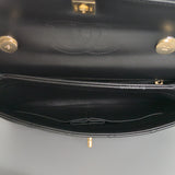 Chanel Trendy CC Flap Bag | Black Lambskin Light Gold Hardware-details