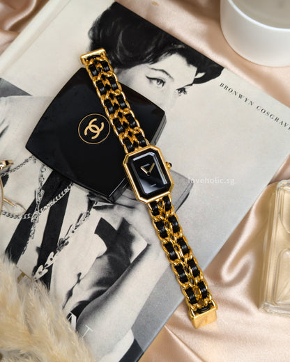 Chanel Vintage Premiere Watch 1987 M | 24K Gold Hardware-front