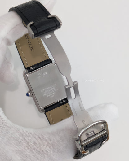 Cartier Tank Solo Small WSTA0030 | with leather strap -front1