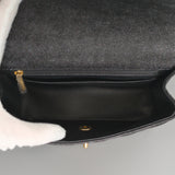 Chanel Mini Rectangle with Top Handle 21S Black Caviar Gold Hardware-details