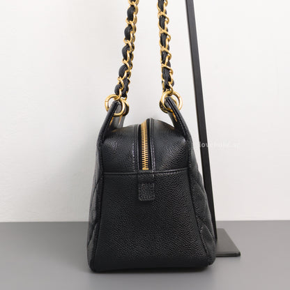 Chanel PTT Petite Timeless Tote Black Caviar Gold Hardware-side