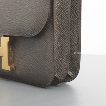 Constance 18 Mini | Etain Epsom Gold Hardware