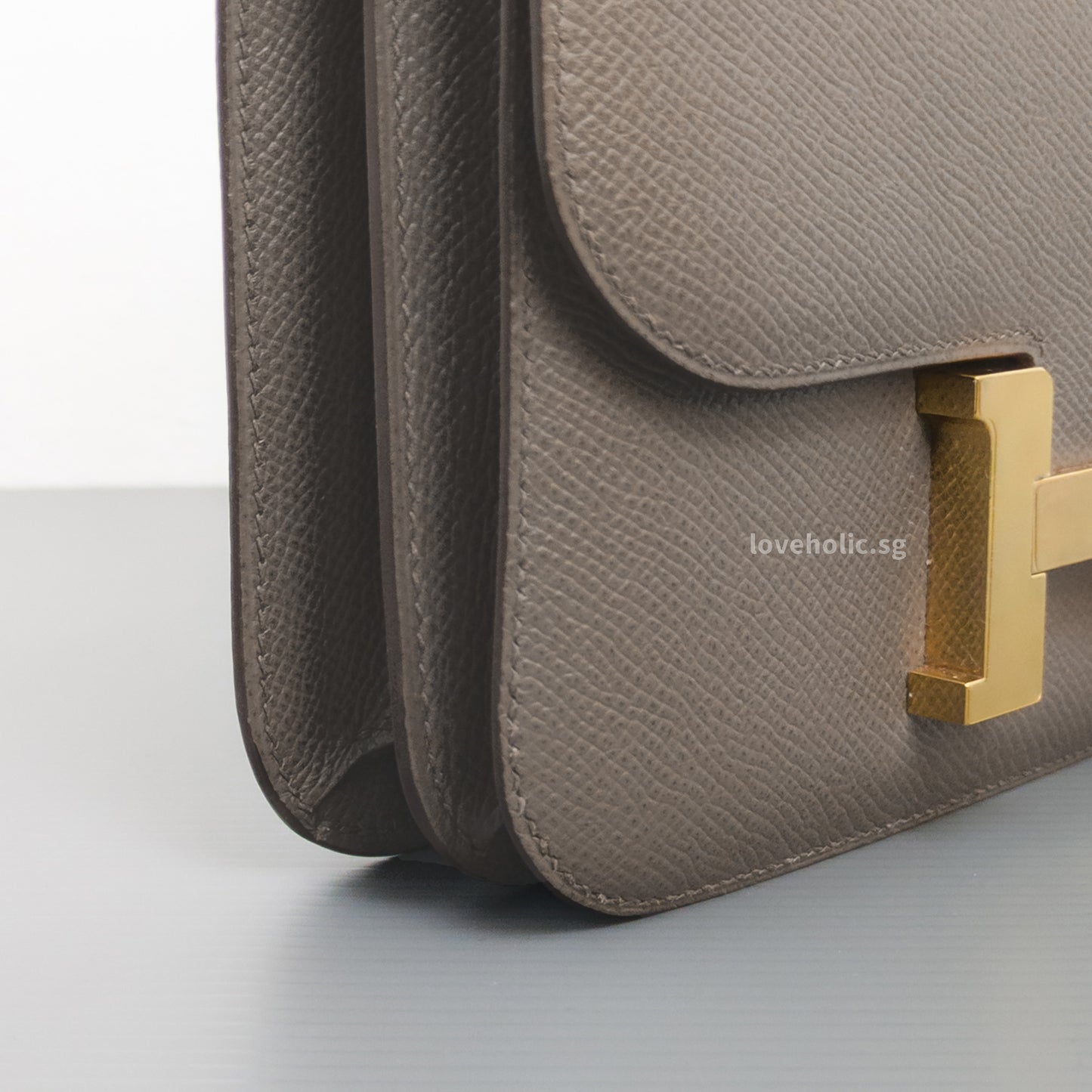 Constance 18 Mini | Etain Epsom Gold Hardware