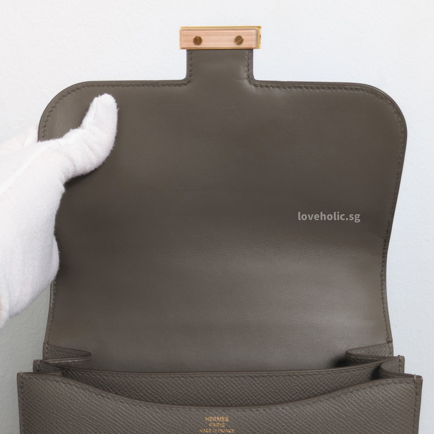 Constance 18 Mini | Etain Epsom Gold Hardware