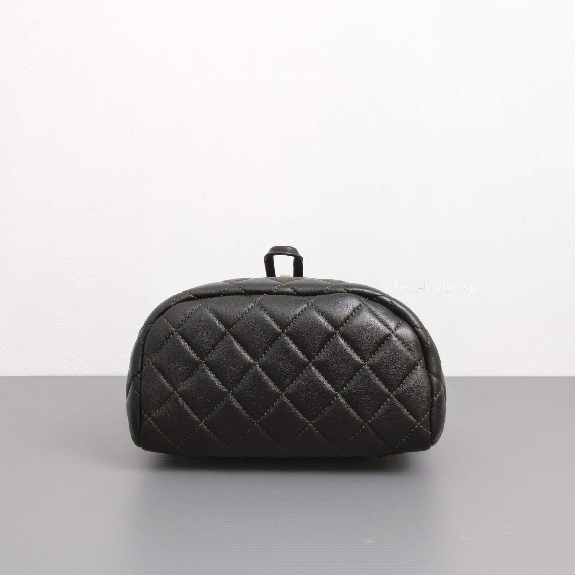 Chanel Urban Spirit Backpack Mini | Black Lambskin Gold Hardware-details
