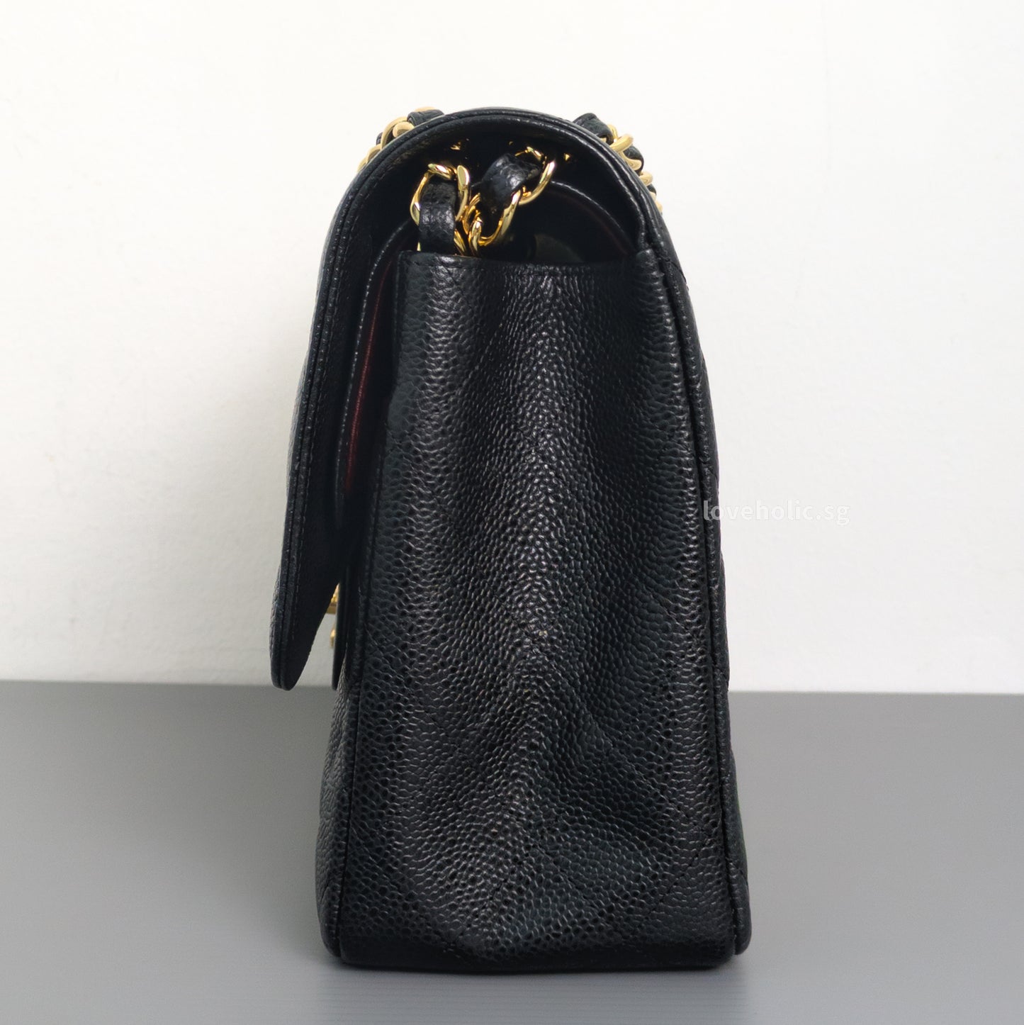 Classic Flap Jumbo | Black Caviar Gold Hardware