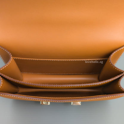 Hermes Constance 18 Mini | Gold Epsom Palladium Hardware-details