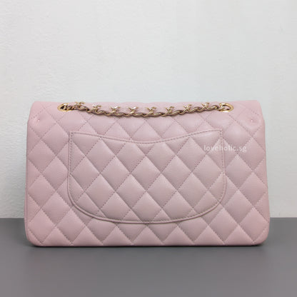 Chanel Classic Flap Medium | 21C Rose Claire Caviar Light Gold Hardware-back