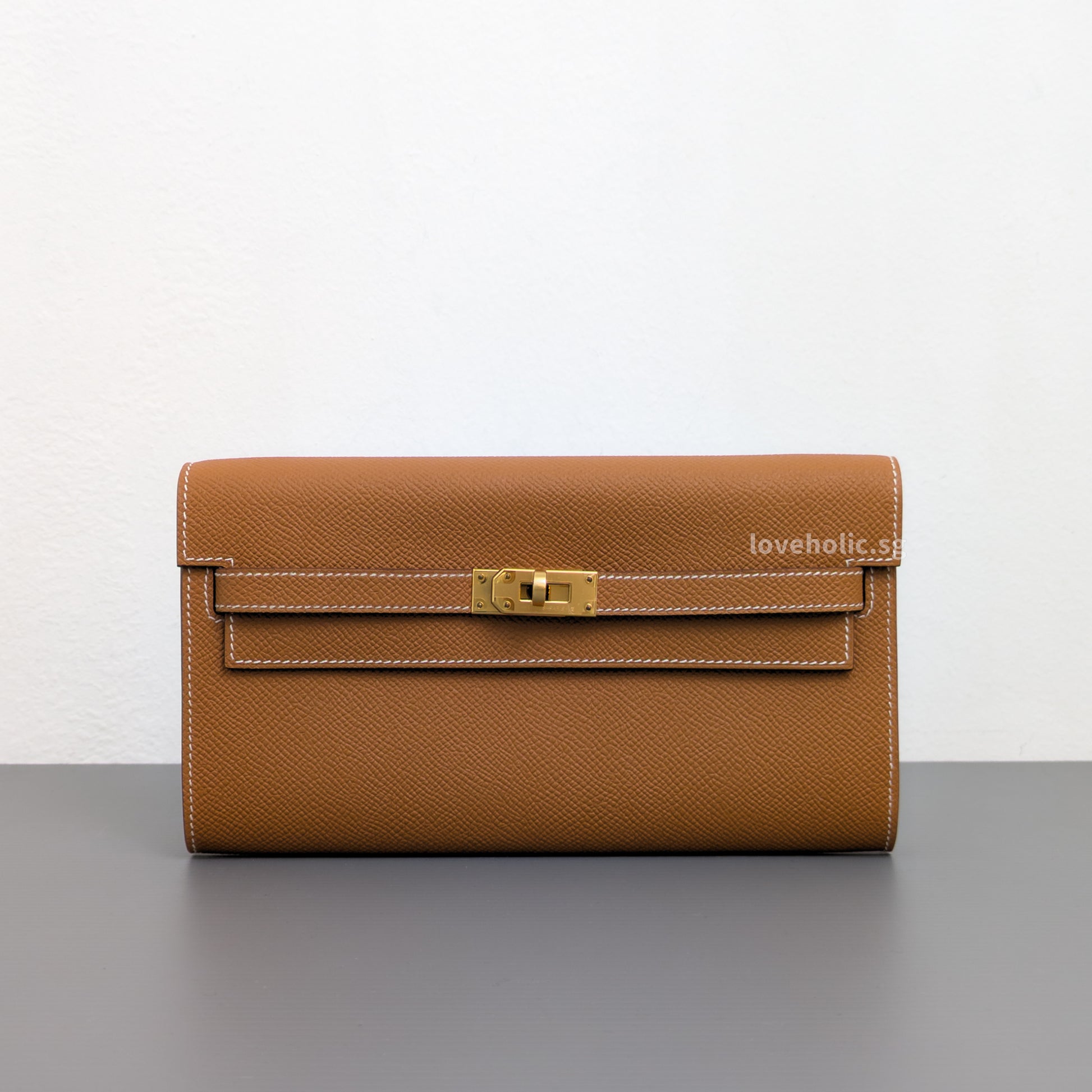 Hermes Kelly To Go Gold Epsom Gold Hardware-front1