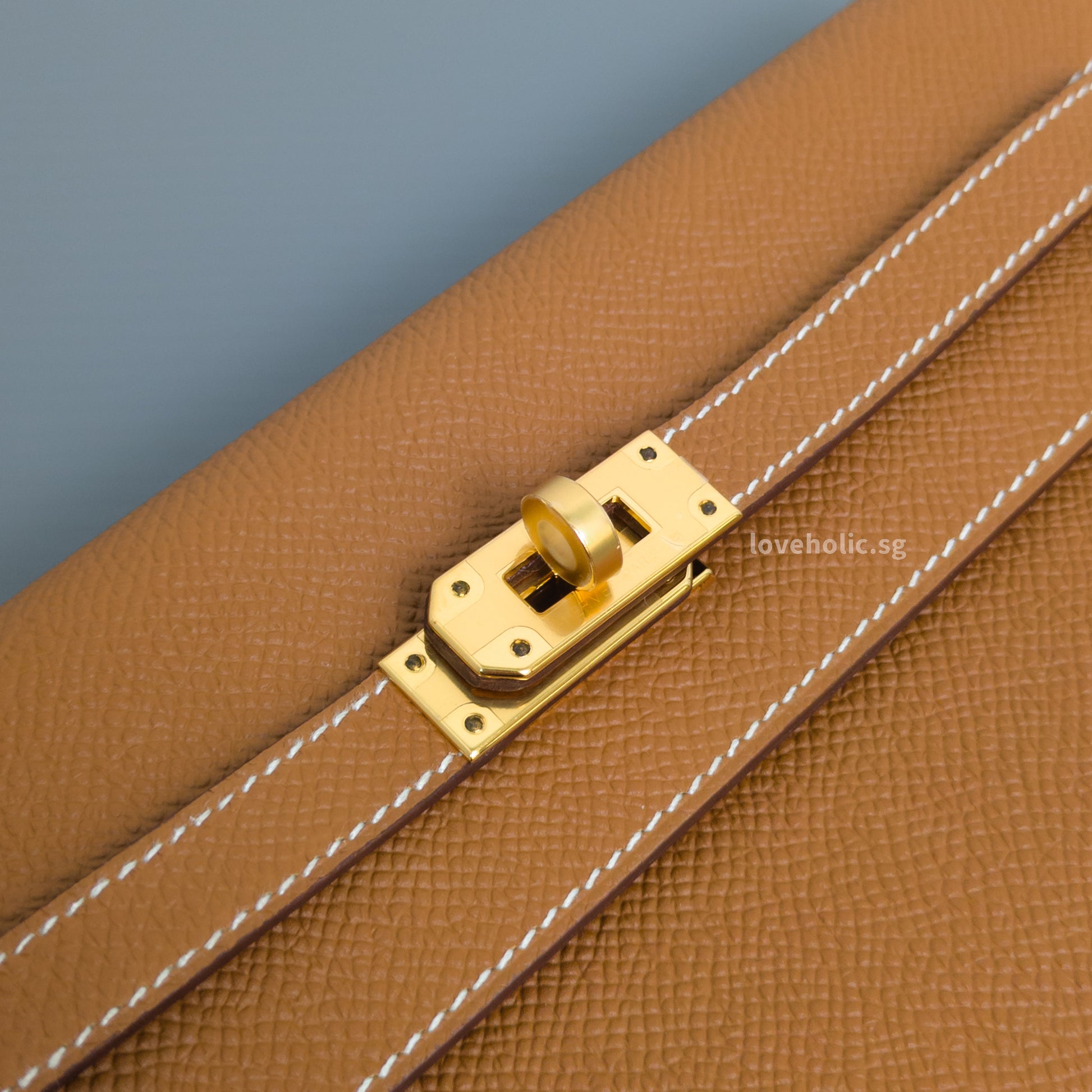 Hermes Kelly To Go Gold Epsom Gold Hardware-details