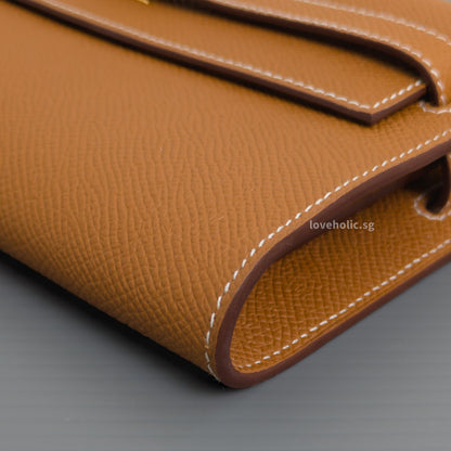 Hermes Kelly To Go Gold Epsom Gold Hardware-details
