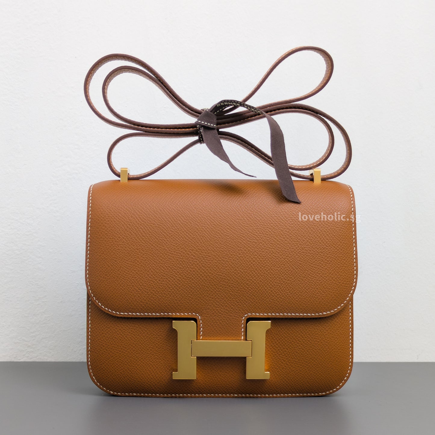 Hermes Constance 18 Mini | Gold Epsom Gold Hardware-front1