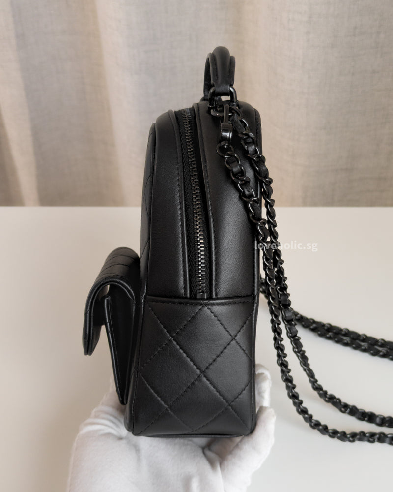 chanel vip gift bag leather backpack Backpack Mini